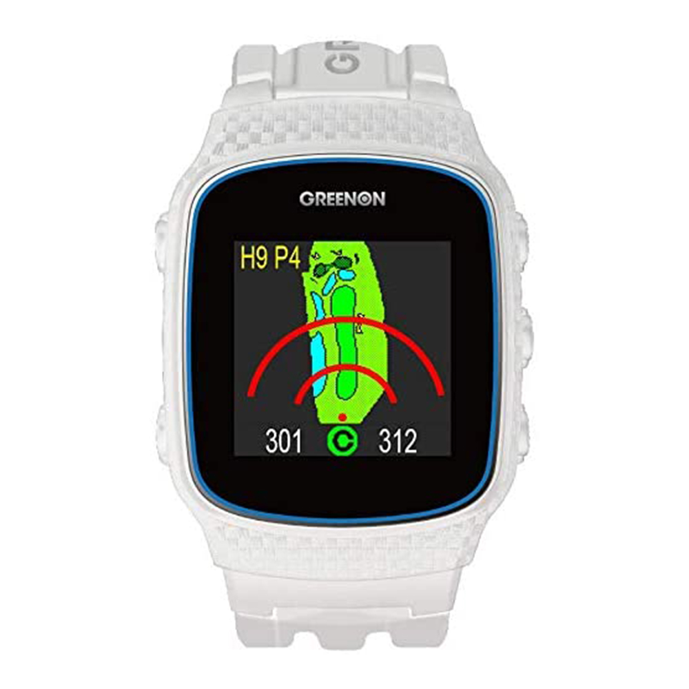 [해외] GreenOn The Golf Watch Norm II White , Michibiki L1S 호환 컬러 LCD 화면