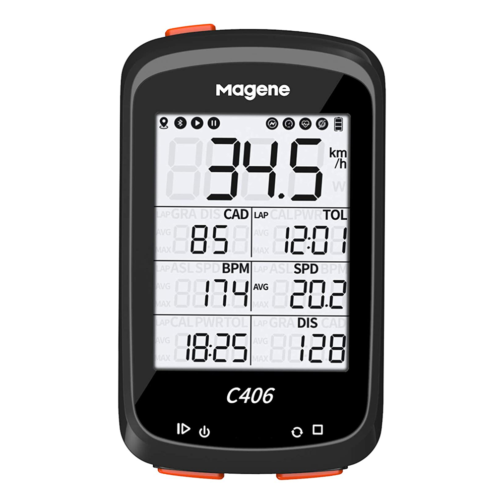 [해외] MAGENE C406 자전거 방수 GPS 무선 스마트 마운틴 로드 자전거 모니터 (블루)