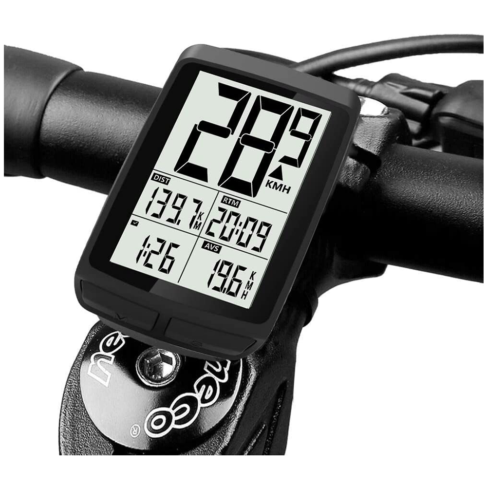 [해외] FLAGICON 자전거 GPS 무선 대형 화면 자동 전원 ON/OFF 다기능 LCD방수 백라이트