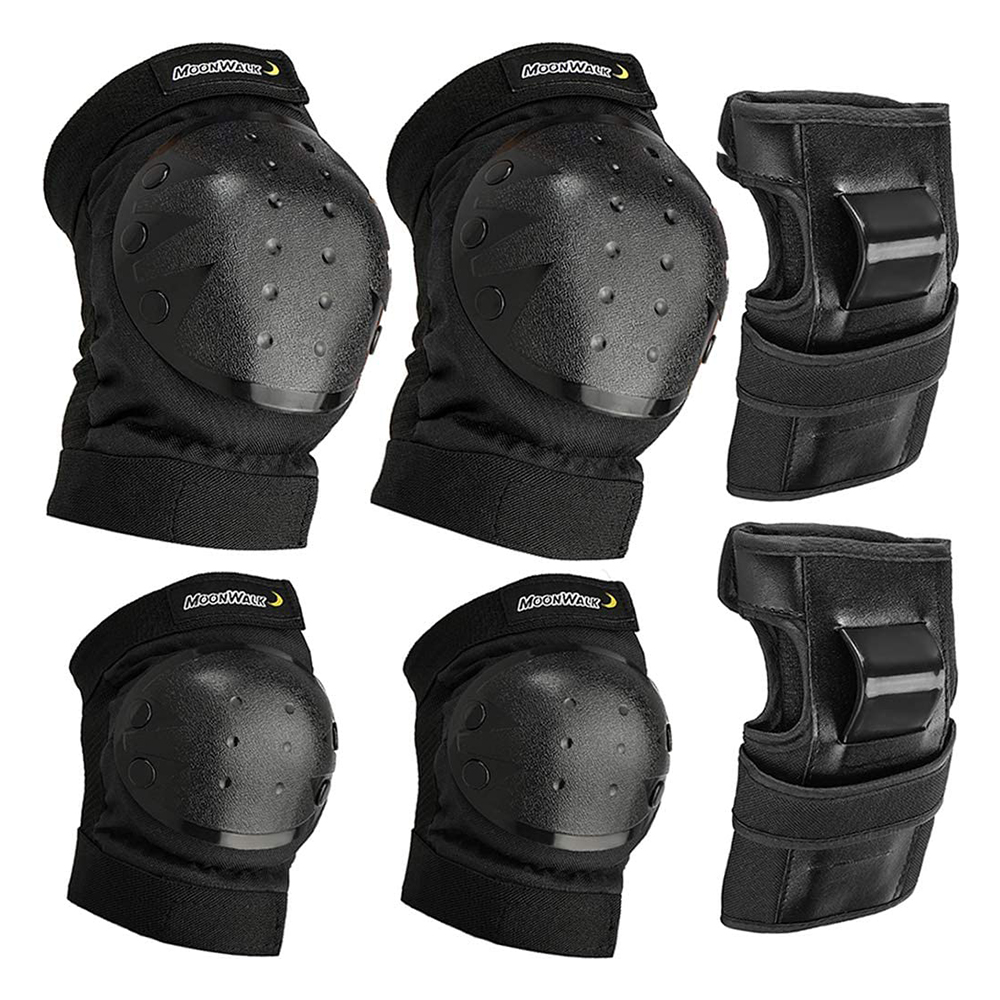 [해외] MOONWALK 프로텍터 남녀공용 손목, 팔꿈치, 무릎 보호 세트