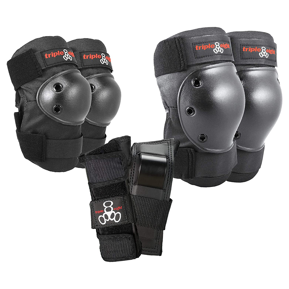 [해외] TRIPLE EIGHT 프로텍터 SAVER 시리즈3 팔꿈치, 무릎, 손목 3점 보호 패드 세트
