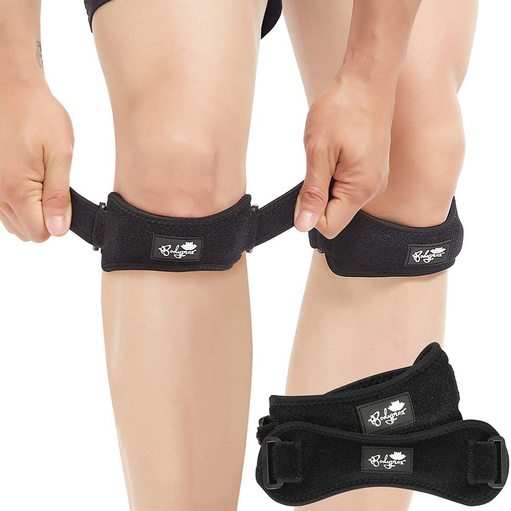 [해외] Bodyprox 무릎 스트랩 2 개 세트 통증 경감 지원 건염 (free)