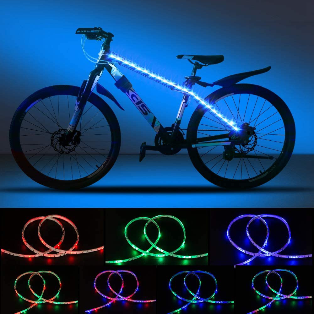 [해외] DANCRA 자전거 라이트 LED 테이프 라이트 RGB 전지식