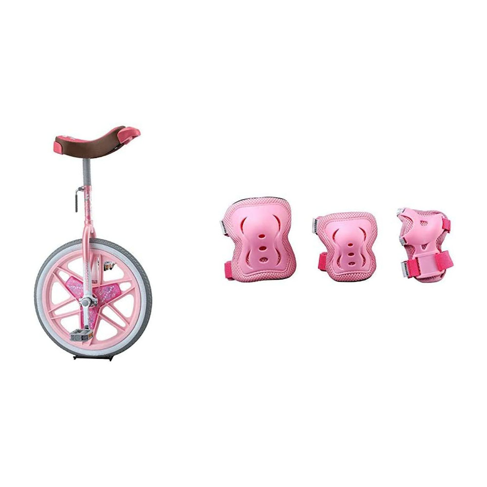 [해외] 브리지 스톤 (BRIDGESTONE) 어린이용 외발 ​​자전거 18 인치 이상 보호대 H3-PAD.A 동봉 세트 / 핑크