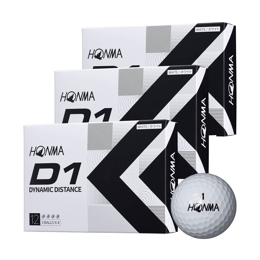 [해외] HONMA 혼마 골프 D12022 골프공 화이트 BT2201 3다스 세트 (36구)