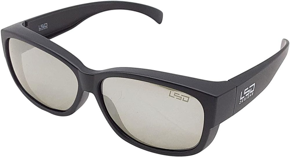 [해외] LSD Designs 오버글라스 타입 2 안경 위에서 착용하는 편광 유리 선글라스 UV 컷 비율 99.9% 낚시 드라이브
