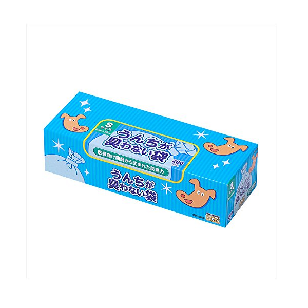 [해외] BOS 냄새가 나지 않는 봉투 애완 동물용 처리 봉투 【가방 색상 : 블루] (S 사이즈 200 장)