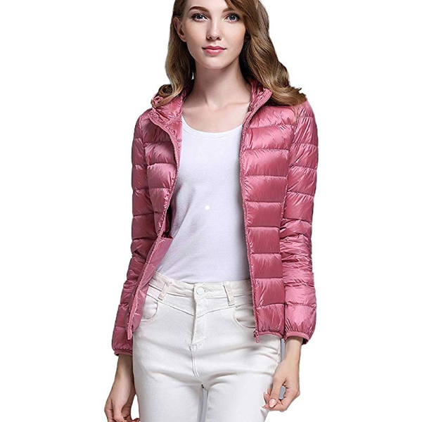 [해외] 가을,겨울 봄 여성 다운 자켓 (핑크)