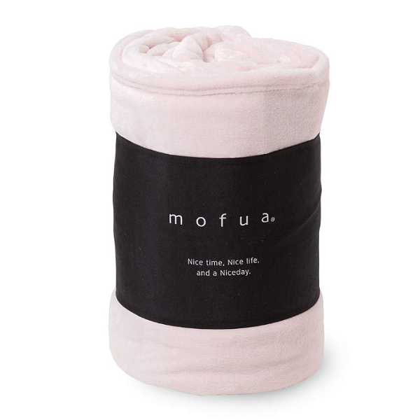 [해외] mofua 담요 싱글 푹신 따뜻 정전기방지 가공 마이크로 화이버 140×200cm 라이트핑크 50000191