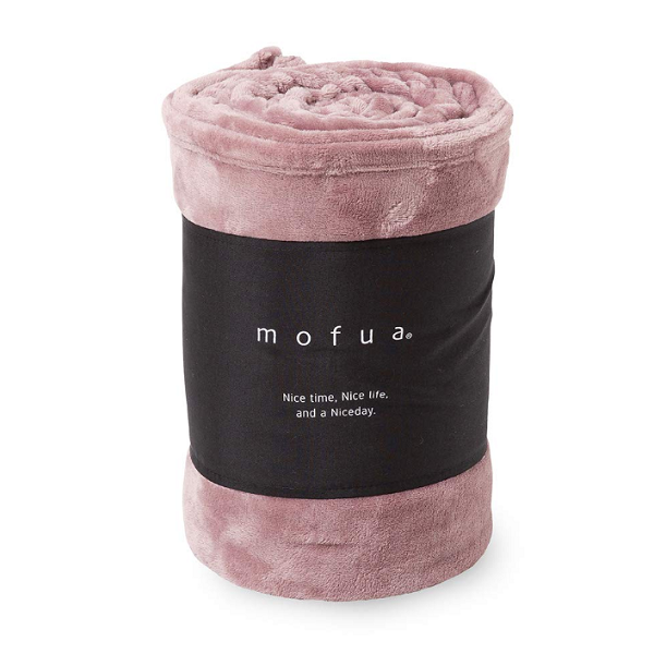 [해외] mofua 담요 싱글 푹신 따뜻 정전기방지 가공 마이크로 화이버 140×200cm 라벤더 50000190
