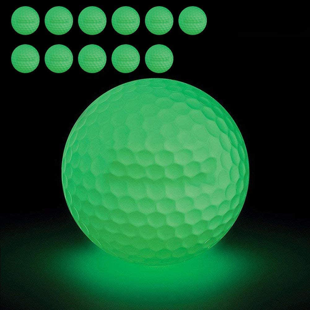 [해외] MITUKE 나이트 골프 볼 형광볼【신형 골프 연습 볼】 형광색(12개)