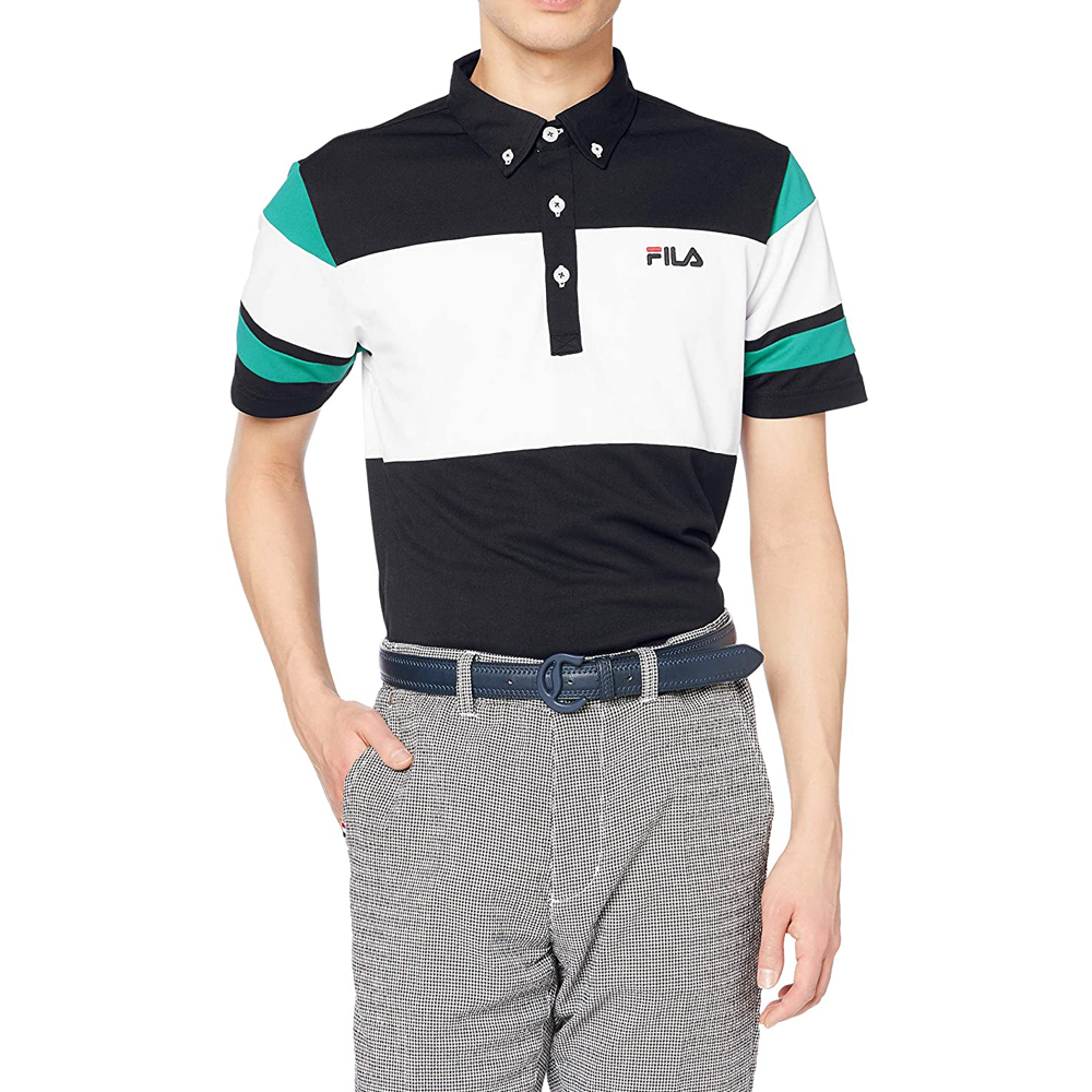 [해외] FILA 골프 반소매 셔츠 BK L