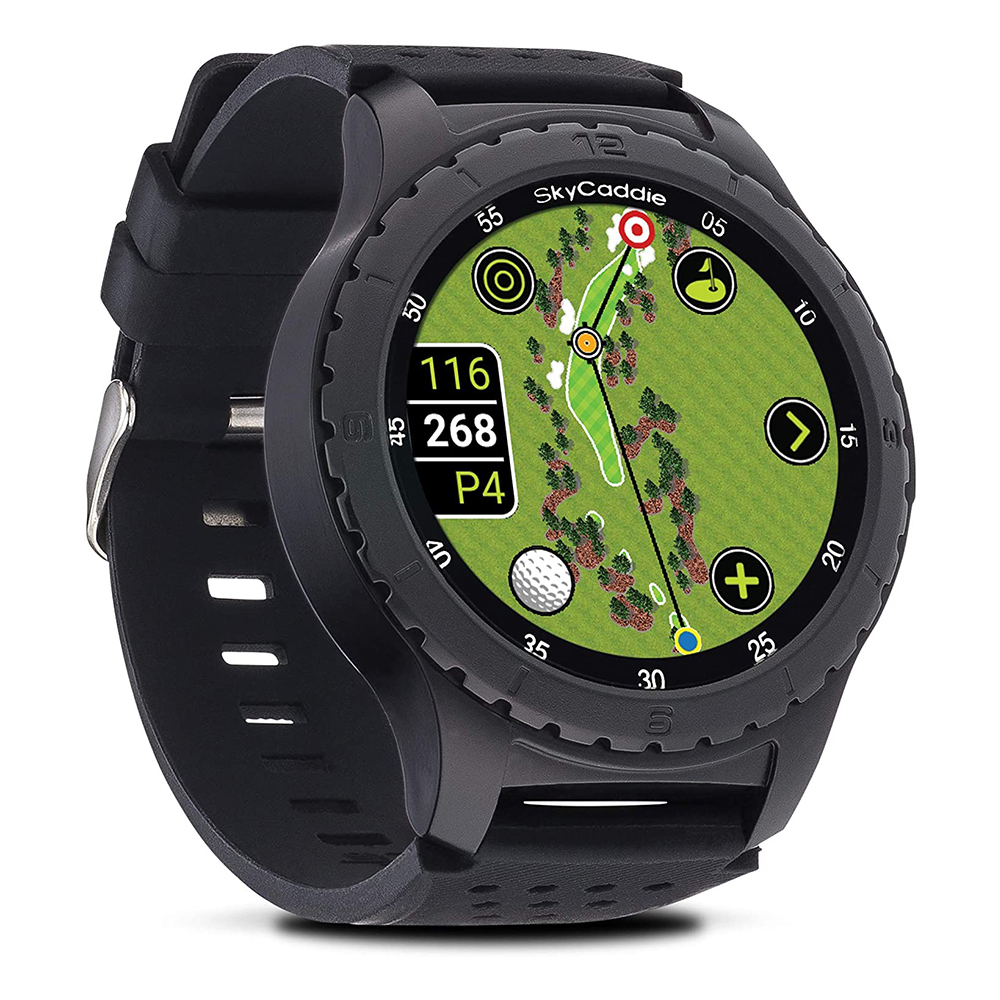 [해외] SKYCADDIE LX5 GPS 골프 워치 터치 스크린 디스플레이 HD 코스 뷰 맵 블랙 S사이즈
