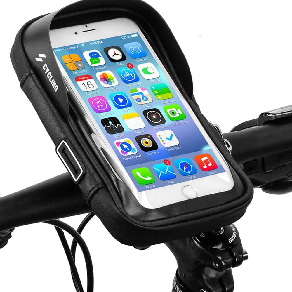 [해외] CYCLING 자전거 스마트폰 홀더 수납 가능 블랙