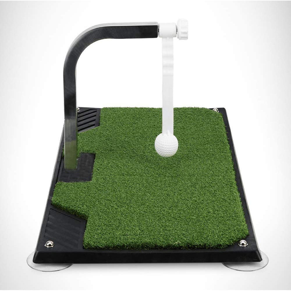 [해외] 골프 연습 기구 스윙 매트 샷 매트 골프 연습용 트레이닝 360회전 실내용