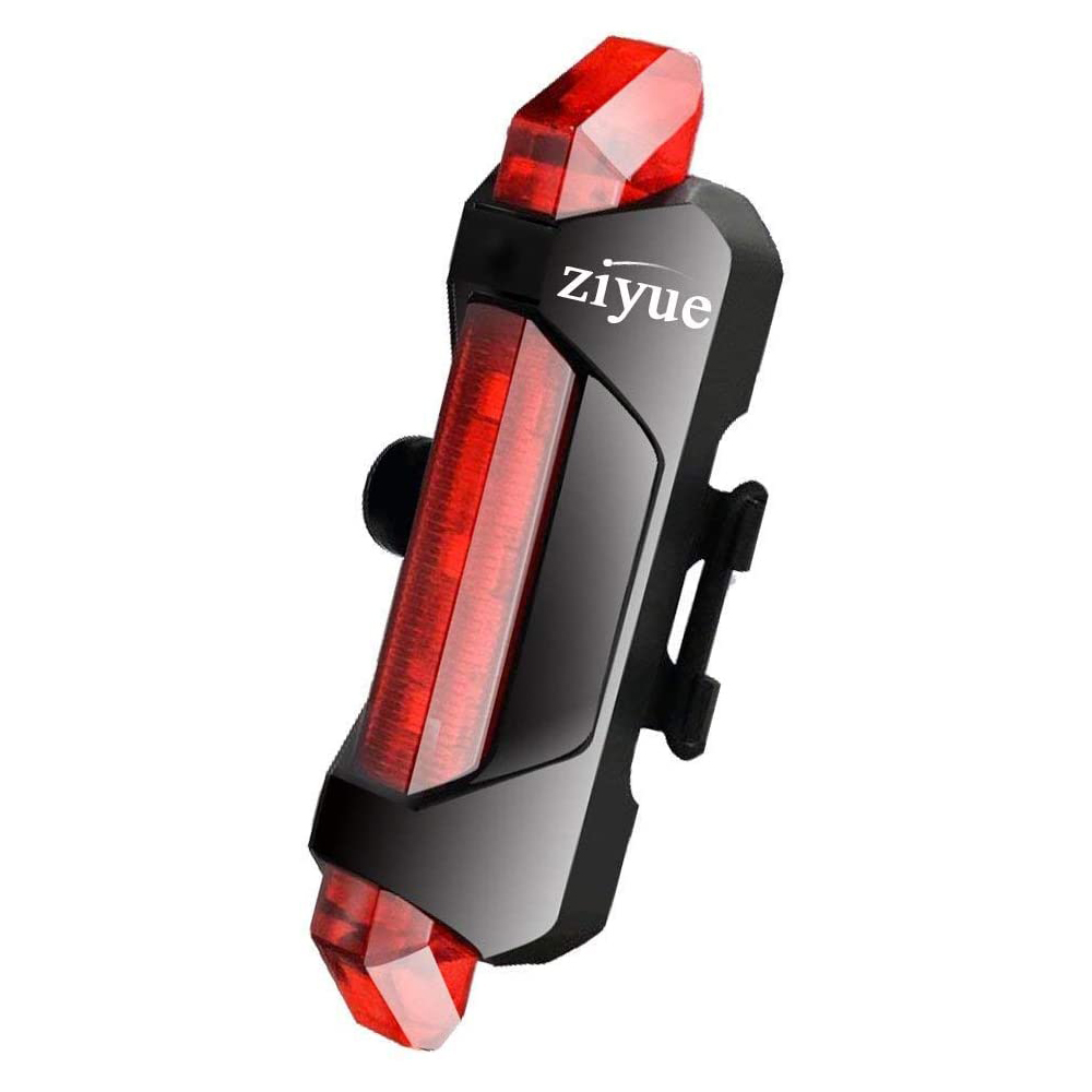 [해외] ZIYUE 세이프티 라이트 USB충전식 LED 테일 라이트 방수 4점등 모드 야간 주행