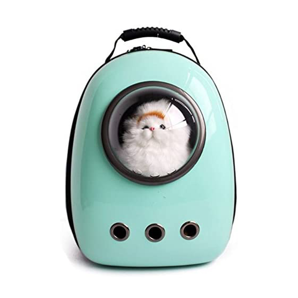 [해외] IIOMISE 애완동물 캐리어 우주선 캡슐형 민트 그린