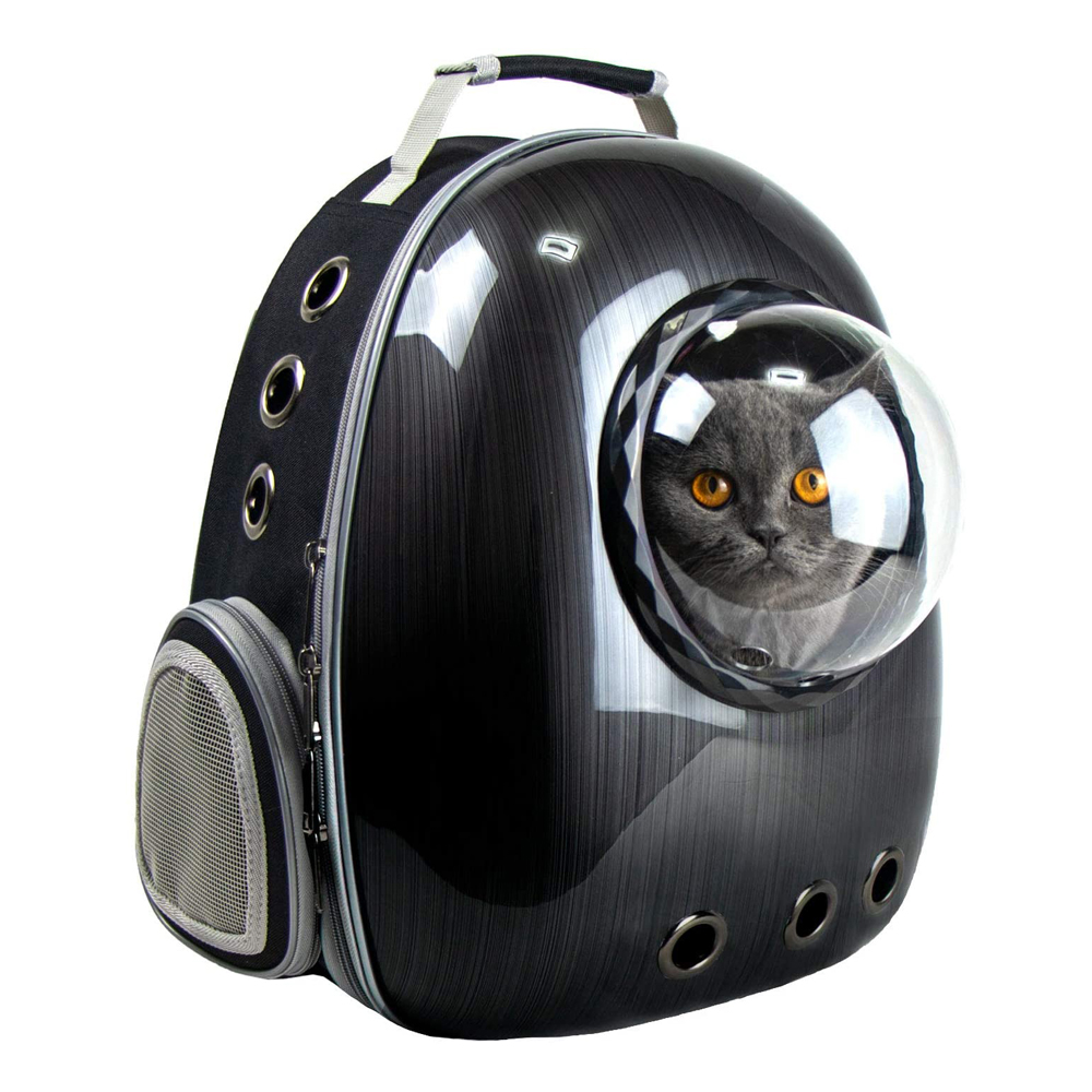 [해외] GPR 가방 운반 우주선 캡슐형 펫 고양이 겸용 블랙