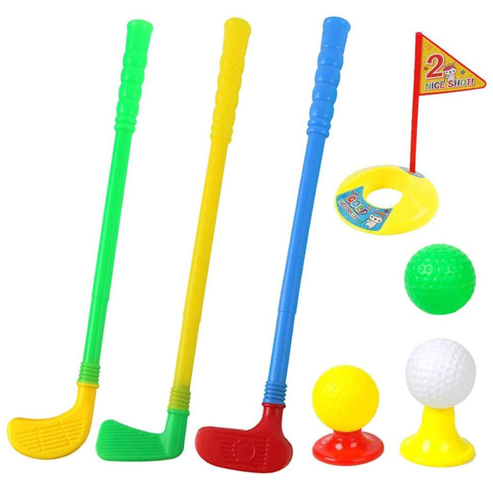 [해외] DANYU 골프로드 장난감 미니 플라스틱 골프 퍼터와 3 공 자녀 교육 재미 골퍼