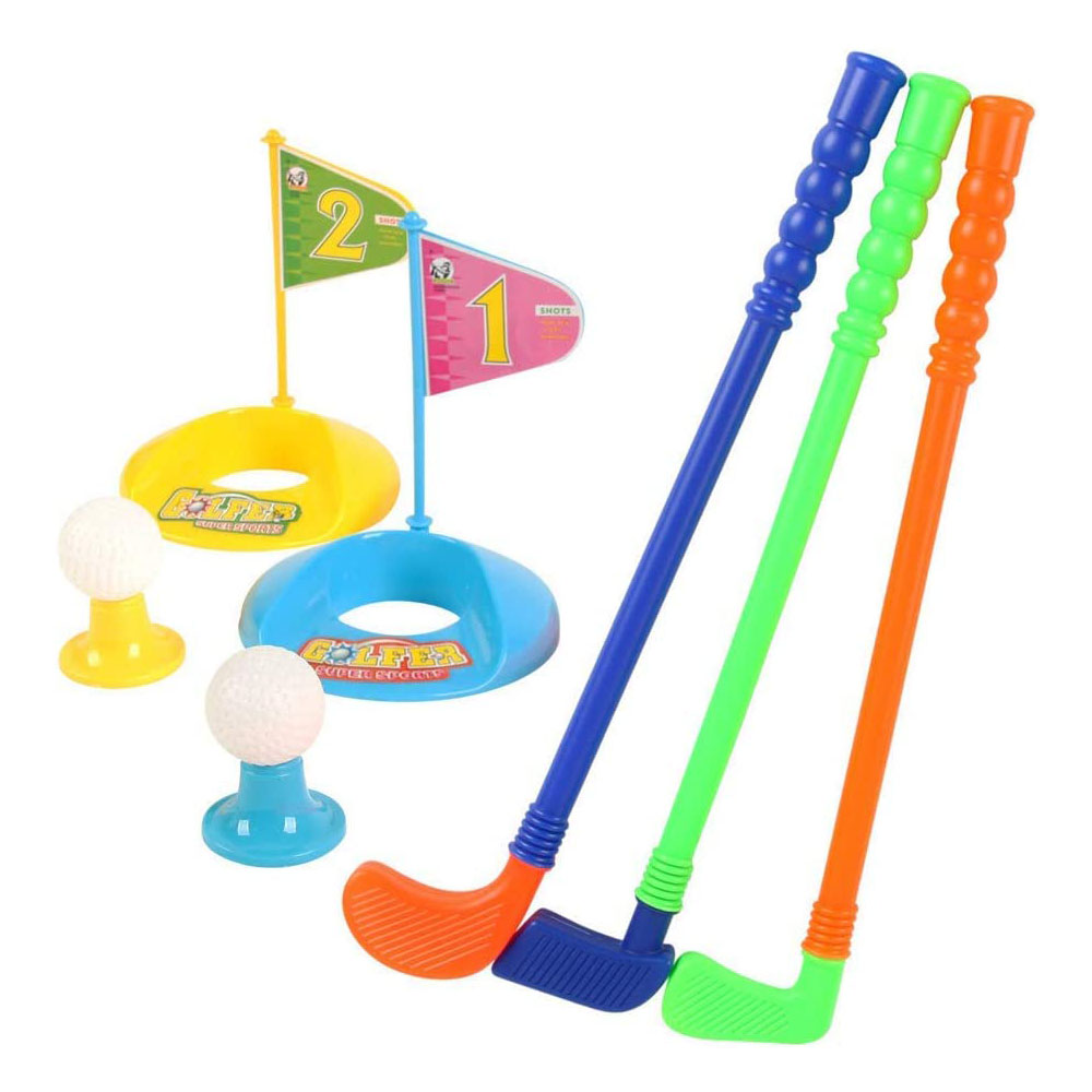 [해외] 어린이 골프 세트 TOYS 인터랙티브 경쟁 게임 미니 플라스틱 장난감