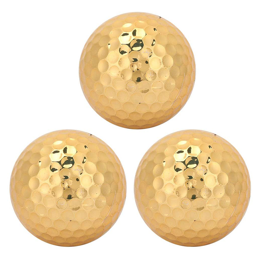 [해외] YAGOSODEE 골프 공 3개 금색 골드 러버 스포츠 용품
