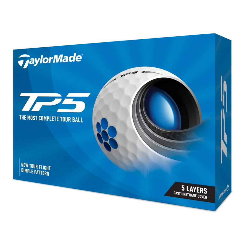 [해외] TAYLOR MADE (테일러메이드) TP5 골프 공 5피스 2021년 모델 N0802601 화이트