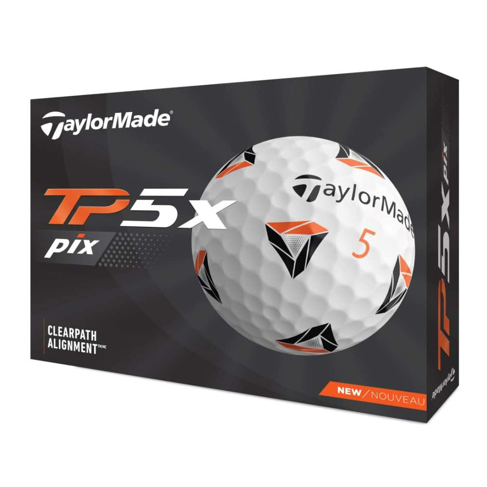 [해외] TAYLOR MADE (테일러 메이드) TP5x pix (티 피 파이브 엑스 픽스) 골프 공 5 피스 2021 년 모델 N0803301 화이트