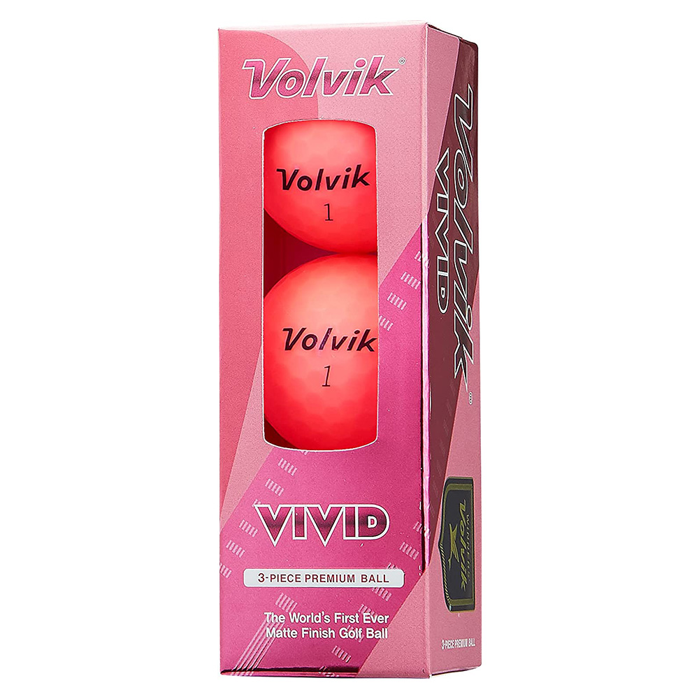 [해외] VOLVIK VIVID20 LD 핑크 볼 1슬리브(3개) FF