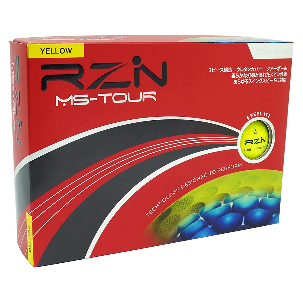 [해외] RZN Golf 골프공 1다스 MS-TOUR 옐로우