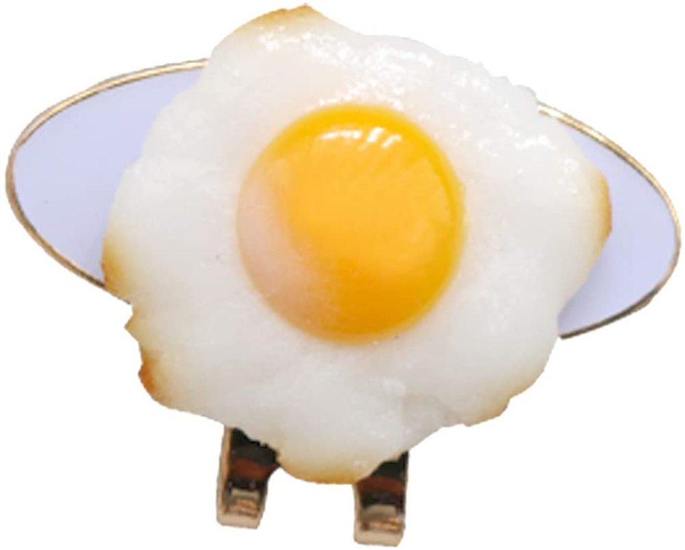 [해외] 호쿠신교역 골프 마커 아담 공방 콜라보 마커 계란후라이 MK0242