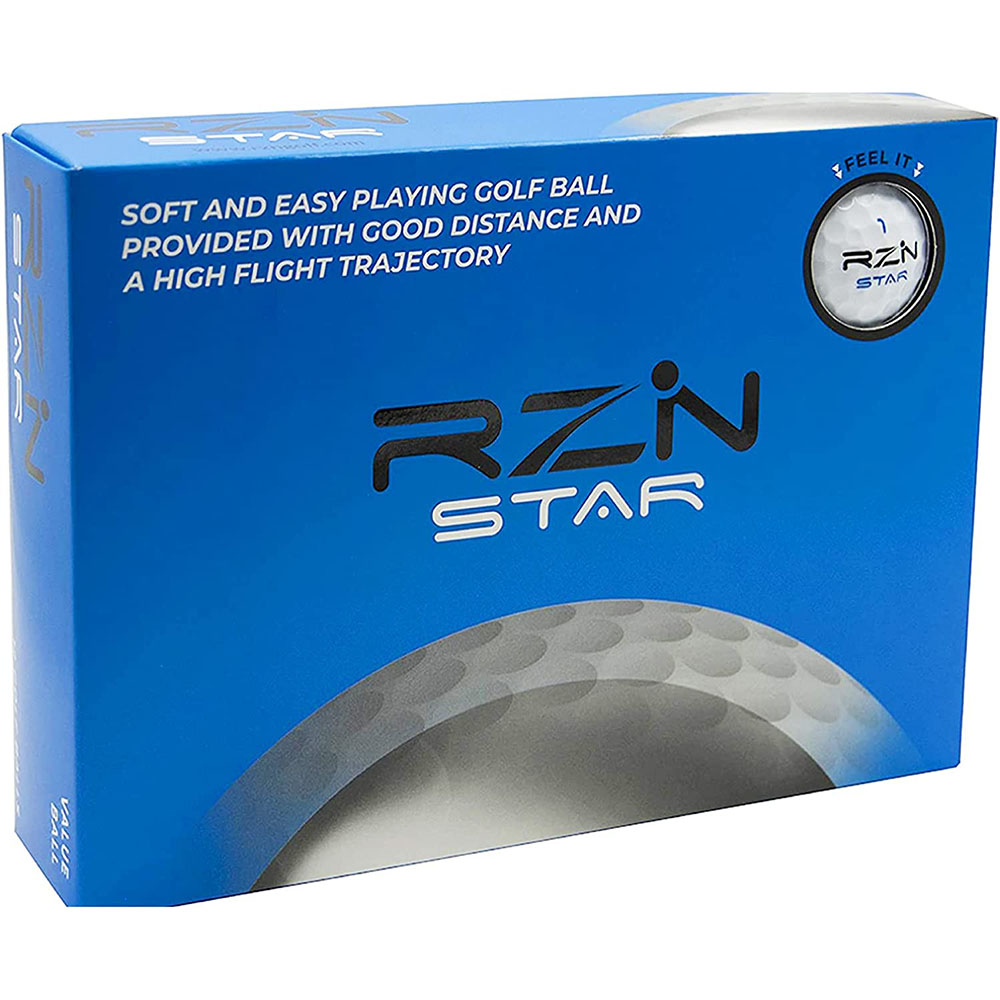 [해외] RZN Golf 골프공 2개 STAR 스타 1다스 (12개입)