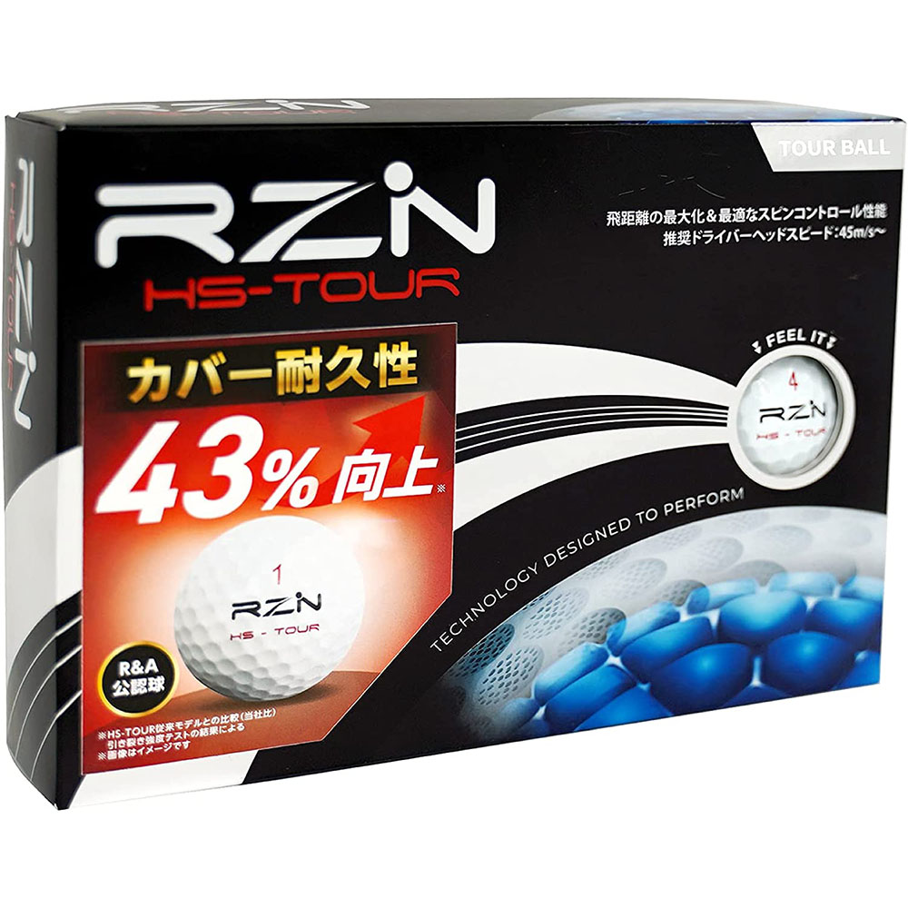 [해외] RZN Golf 골프공 4개 HS TOUR V2 1다스 (12개입) 레진
