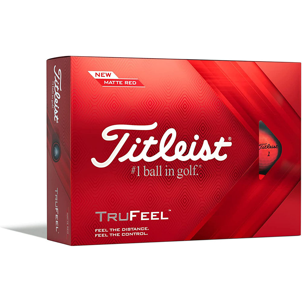 [해외] TITLEIST 타이틀리스트 22 TruFeel 골프공 T6535S-J 매트 레드