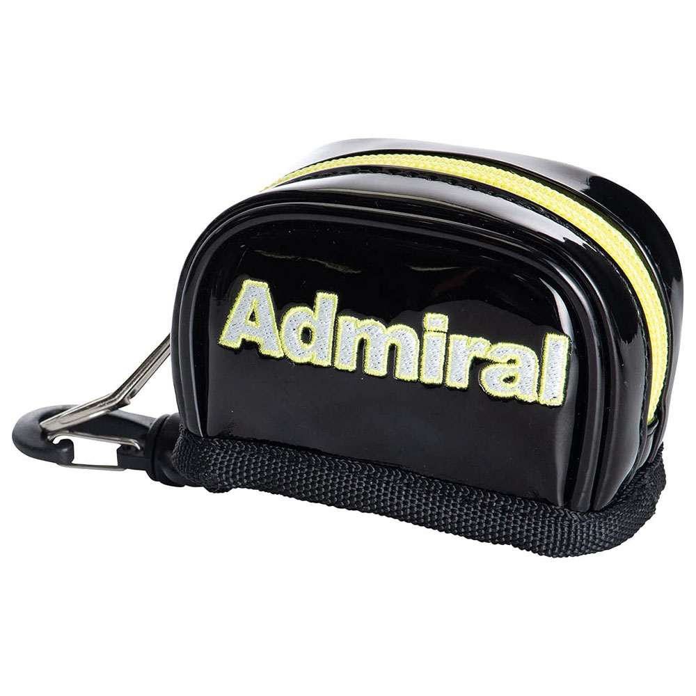 [해외] Admiral 골프 볼 케이스 에나멜 시리즈 ADMG2AE2 볼 파우치 (블랙(10))