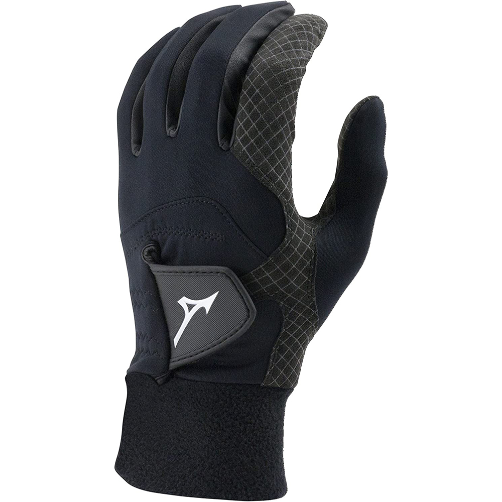 [해외] Mizuno 2018 ThermaGrip Men's Golf Glove, Pair, Black, Large