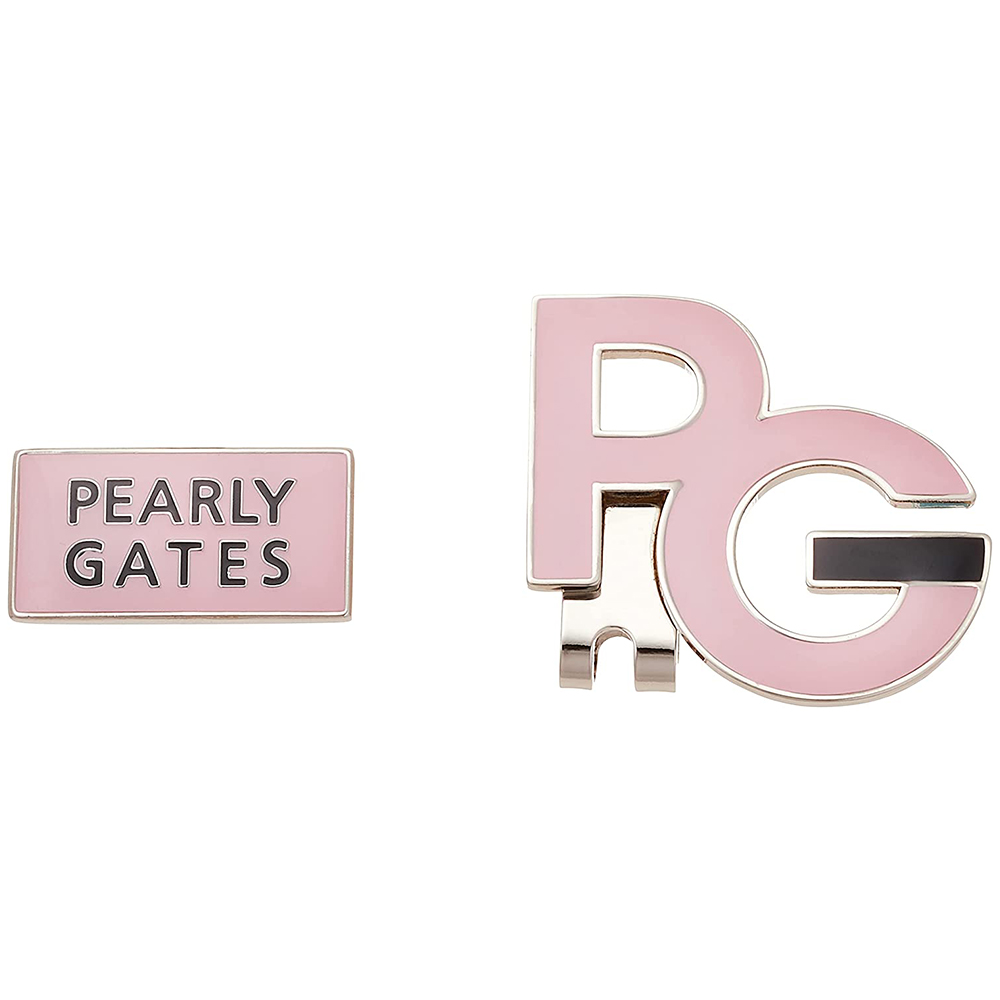 [해외] PEARLY GATES 볼 마커 PG 로고형 마그넷 053-2184209 090_소프트 핑크