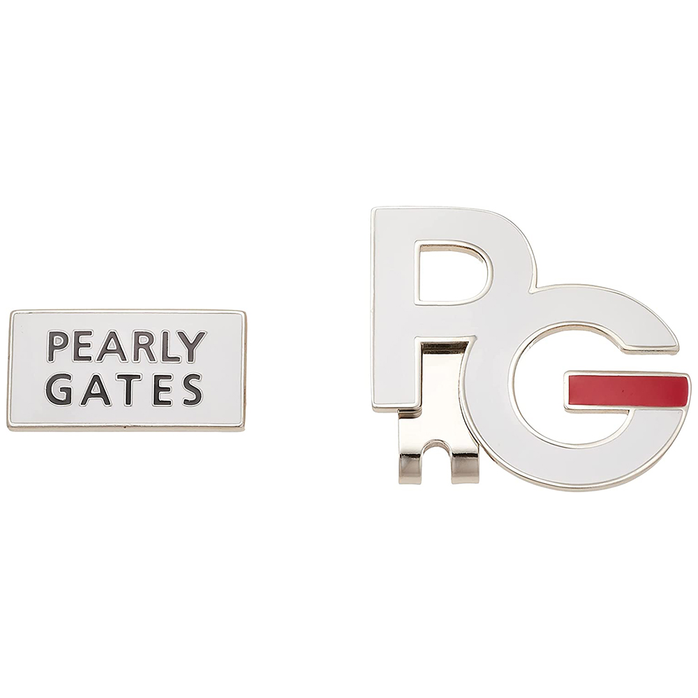 [해외] PEARLY GATES 볼 마커 (PG 로고형 마그넷) 053-2184209 030_화이트