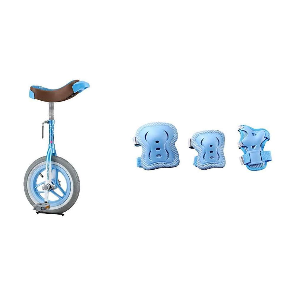 [해외] BRIDGESTONE 브리지스톤 스케어크로우 어린이용 외발자전거 라이트 블루 12 / 본체 + 프로텍터