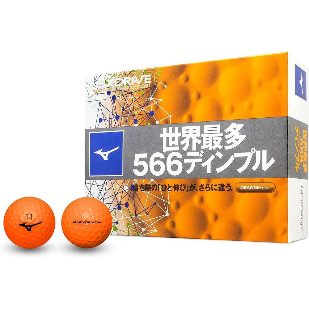 [해외] MIZUNO 미즈노 골프공 넥스 드라이브 1다스 (12개 포함) b_오렌지