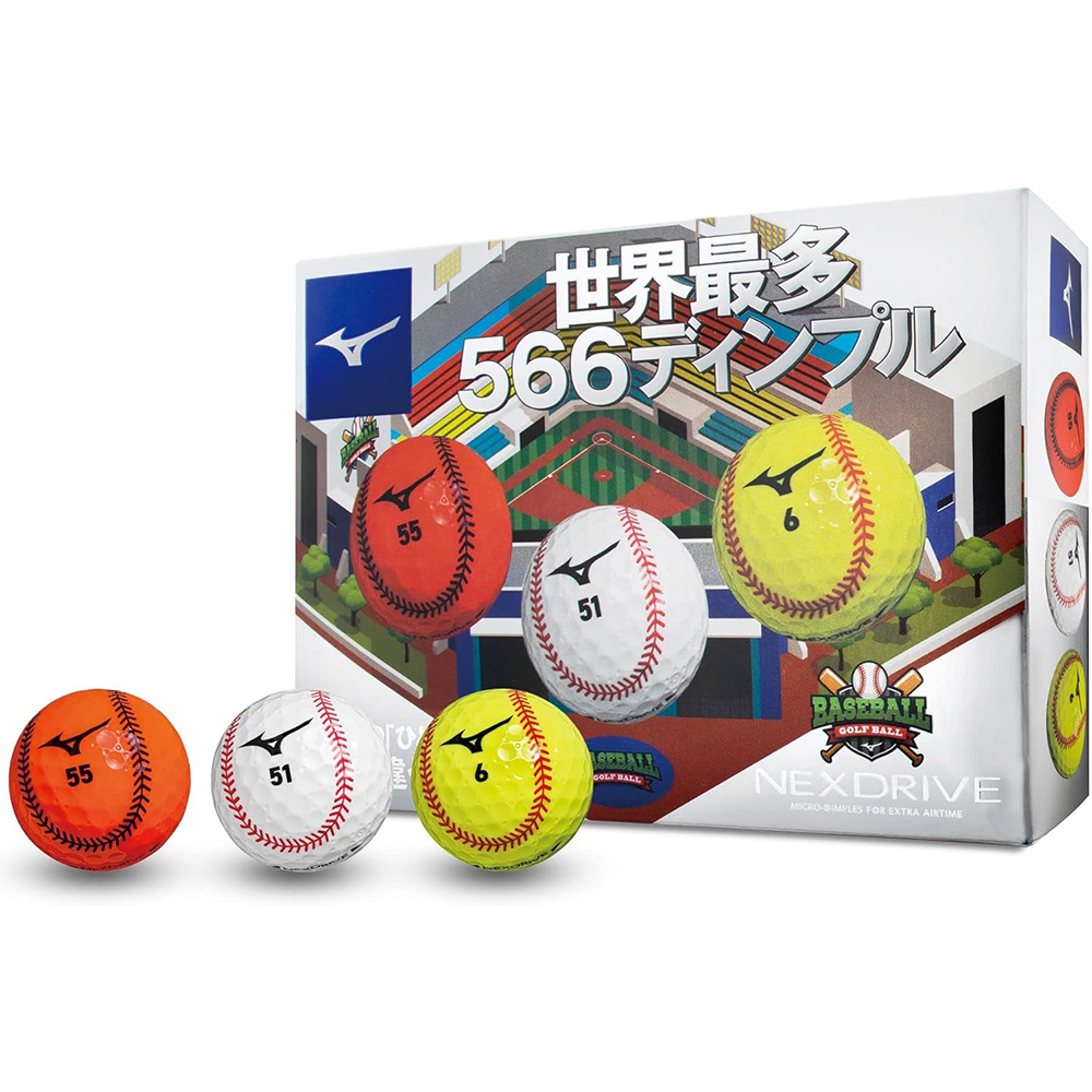 [해외] MIZUNO 미즈노 골프공 넥스 드라이브 1다스 (12개 포함) f_베이스볼
