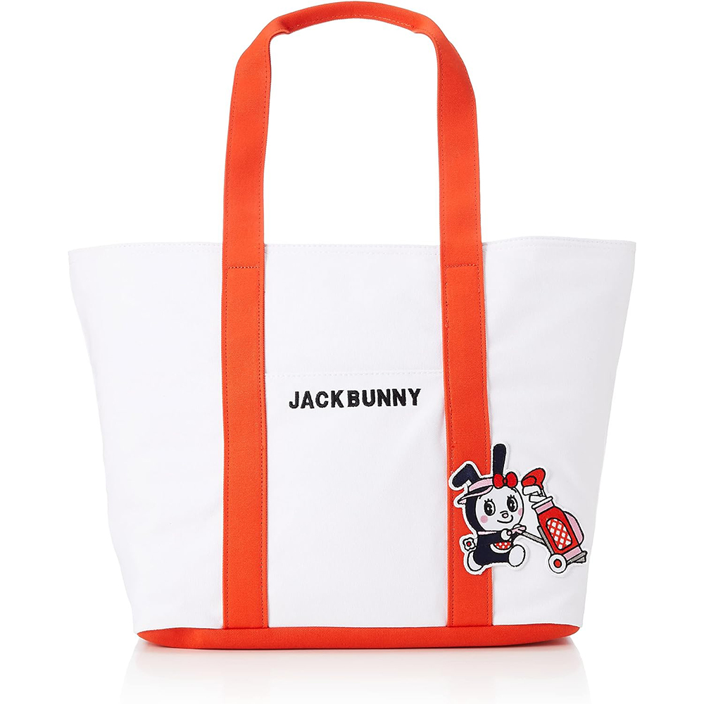 [해외] Jack Bunny 잭버니 토트백 도라에몽 콜라보레이션 캔버스 패치 패턴 / 골프 / 262-2281040 100_레드