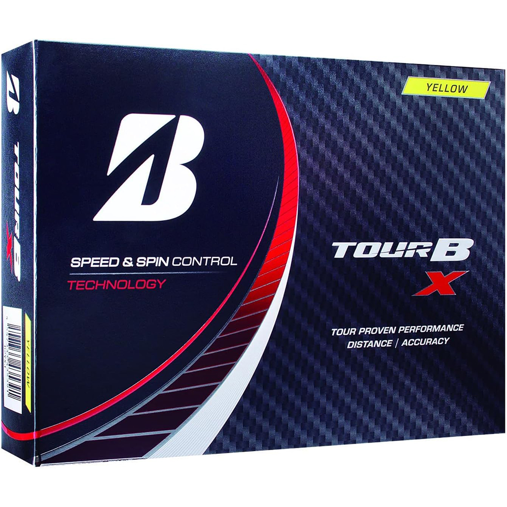 [해외] BRIDGESTONE 브리지스톤 골프볼 TOUR B X 2022년 모델 12구입 옐로우 B2YXJ
